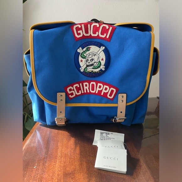 Gucci Kids Sciroppo Patch Backpack - Picture 2 of 15
